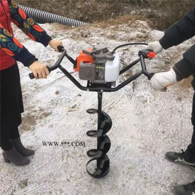 蔬菜大棚钻坑机 埋桩挖坑机 **款便携式汽油挖坑机富兴