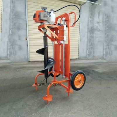 大直径汽油挖窝机 启航手提式挖坑机厂家  拖拉机后置钻坑机