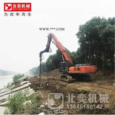 挖掘机动力头 水泥杆挖坑机 电线杆子挖坑机 挖掘机钻土机