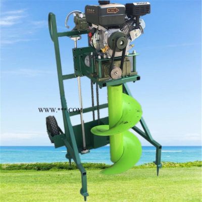 螺旋式汽油手提小型挖坑机 大棚埋桩打坑机视频 果树种植挖洞机