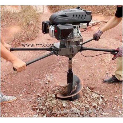 鑫煤30-80 手提式挖坑机 汽油动力小型打桩机 挖树坑