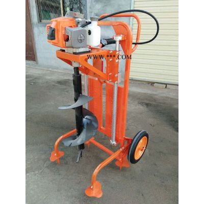 苗圃树苗移栽机 启硕汽油大功率链条式挖树机 汽油树苗挖坑移栽机