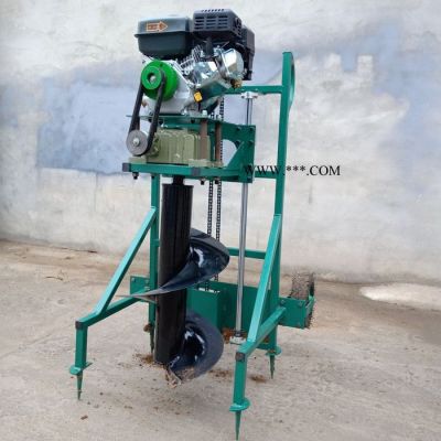 植树打孔机 二冲程挖坑机手推框架式钻眼打洞机