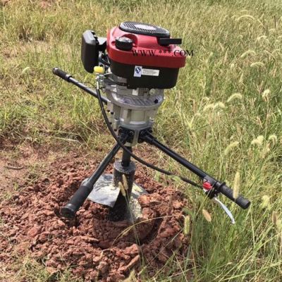 园林绿化植树挖坑机汽油打眼机 启航牌轻便植树钻洞机