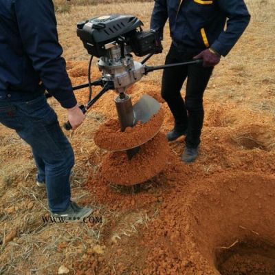 佳鑫厂家生产柴油挖坑机 葡萄园埋藤立桩地钻机  手持硬土质挖坑机