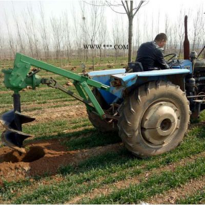 启航四冲程汽油挖坑机 冬季植树挖坑机 大马力拖拉机打洞机型号