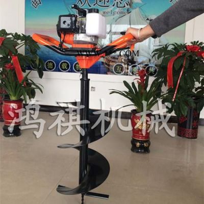 鸿祺 **汽油打坑机 鸿祺汽油园林挖树机 大马力汽油挖坑机