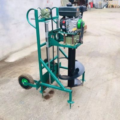 大功率四冲程地钻机 定制多型号汽油动力挖树机 启航刨坑机价格