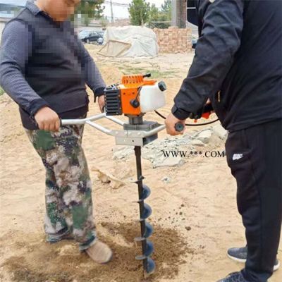 圣鲁机械 栽树种植钻坑机 家用大马力打眼机 林业钻坑机 家用手提式挖坑机