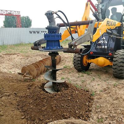 【洪涛】铲车挖坑机 铲车打坑机 电线杆打坑机 电线杆钻孔机 电线杆钻眼机