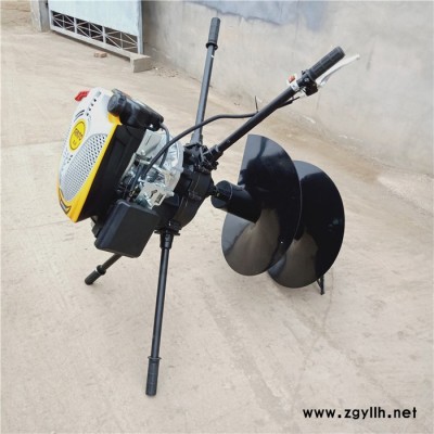 启航 手提式挖坑机 绿化苗木打孔机 拖拉机植树钻眼机价格