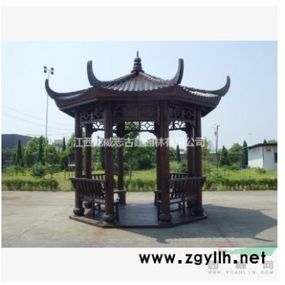 长期提供防腐木凉亭，多规格可来图定制
