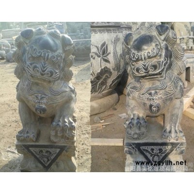 青石石雕狮子石雕狮子镇宅 石雕狮子**曲阳石雕狮子汉白玉