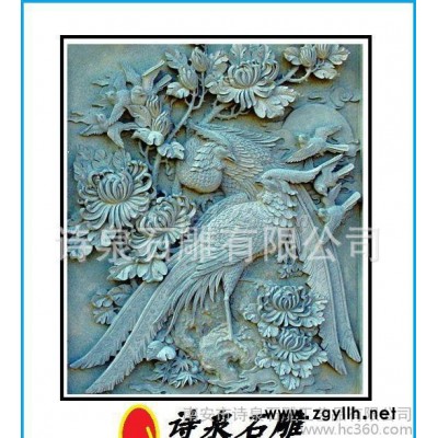 石雕，花鸟堵石，石雕雕刻，雕刻石雕，石雕石雕厂