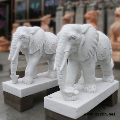 【永康园林雕塑】供应石雕动物石雕大象石雕艺术品 支持定制