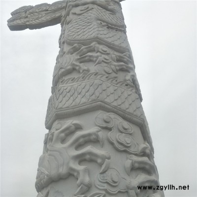 【永康园林雕塑】 石雕 制作大型石雕石雕龙柱 龙柱石雕 支持定做