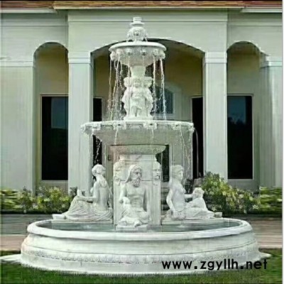 曲阳正普 喷泉 石雕喷泉 石雕叠水 欧式喷泉 水钵石雕厂家