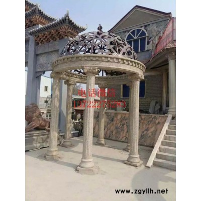 石雕凉亭，石雕六角凉亭价格，石雕凉亭厂家