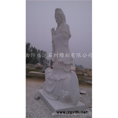 **石雕观音 盛达石雕 观音工艺品 汉白玉观音 石雕观世音 石雕观音像 观音雕像 汉白玉佛像 大理石观音