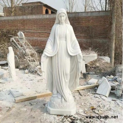 百舸雕塑 圣母像 石雕 教堂人物石雕 西方神像石雕工厂直销