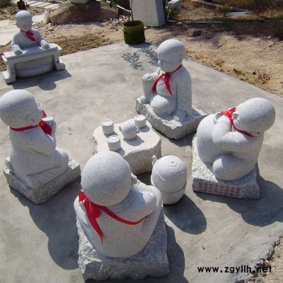 小沙弥石雕 惠安石雕小沙弥 小孩子石雕 现货供应