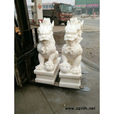 曲阳仿古石雕  汉白玉石雕麒麟
