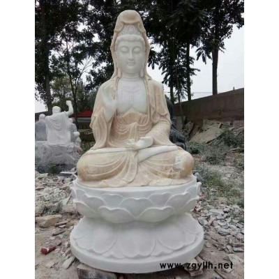石雕汉白玉观音  石雕佛像