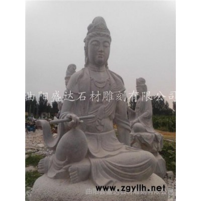 石雕观音 石雕千手观音 观音工艺品 文殊菩萨像 佛像工艺品 观世音 观音雕像 汉白玉佛像 石雕佛像 大理石佛像 观音像
