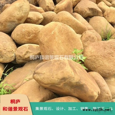 杭州园林景观石 天然鹅卵石5-8公分铺路石