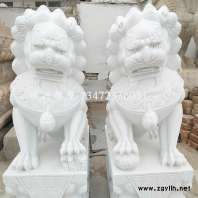 璞兴雕塑 石雕狮子汉白玉狮子青石狮子故宫狮子石雕动物