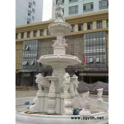 正普园林雕塑 石雕喷泉  晚霞红石雕喷泉  花岗岩石雕喷泉  汉白玉石雕喷泉  **批发