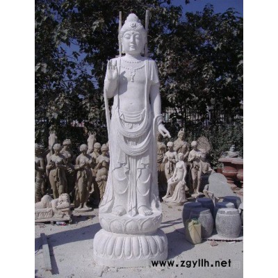 佛像工艺品 观音工艺品 观世音 文殊菩萨像 石雕文书菩萨 石雕观音 观音雕像 汉白玉佛像 弥勒佛 石雕佛像 大理石佛像