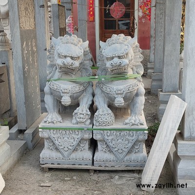 各种石雕动物像 仿古石雕大象 公园草地摆件 动物雕塑厂家