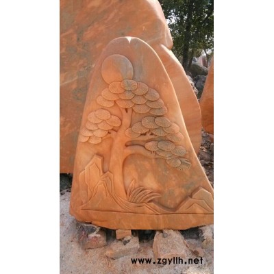 中国石雕植物 石雕工艺品供应 纤巧灵动的艺术风格