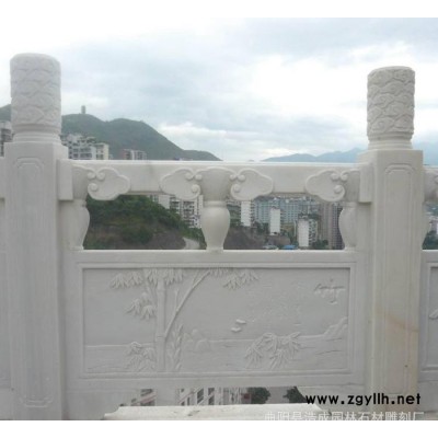 石雕汉白玉栏杆石雕栏杆 桥护栏 园林装鉓   园林石材