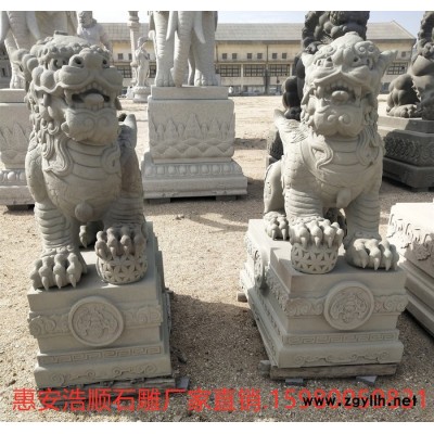 惠安石雕貔貅麒麟厂家定制加工花岗岩青石动物雕刻门口石雕摆件
