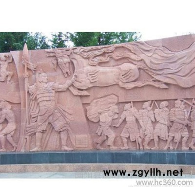 石雕浮雕 园林广场大型浮雕加工 花岗岩浮雕曲阳石雕浮雕