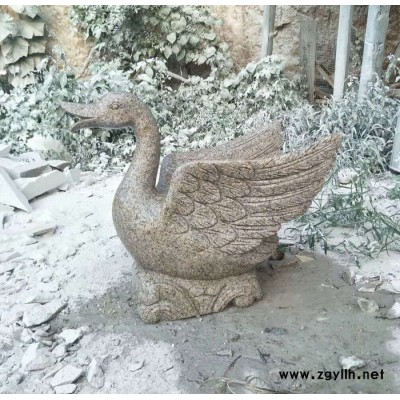 曲阳正普园林雕塑 石雕喷水天鹅   喷水石雕       **  大量批发