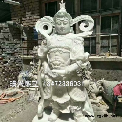 璞兴雕塑 石雕神像韦陀 寺庙雕像韦陀 韦陀石雕