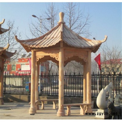 【永康园林雕塑】-石雕凉亭6