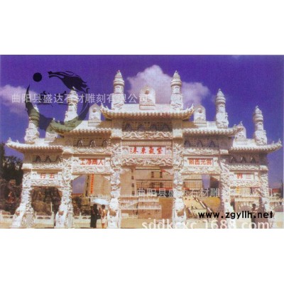 生产 大型青石牌坊 仿古建筑石雕牌坊 青石石雕牌坊