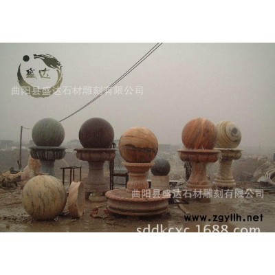 石雕风水球 广场喷泉雕塑 汉白玉石雕   可以任意选尺寸