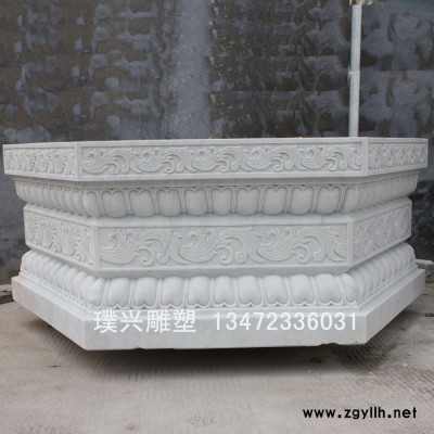 璞兴雕塑 石雕须祢座 观音座 景观座制作