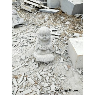 曲阳正普园林雕塑 石雕小和尚  小沙尼  石雕小沙尼  花岗岩小沙尼  **大量批发