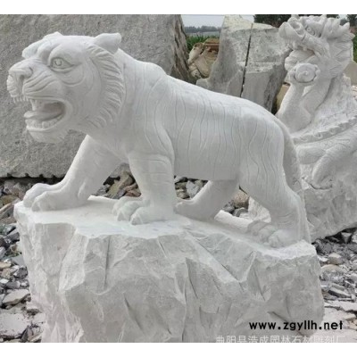 销售石雕十二生肖 晚霞红动物雕刻 汉白玉十二生肖