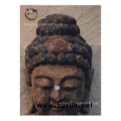 天然大理石青石石头坐佛佛像摆件装饰做旧仿古雕刻石雕老货