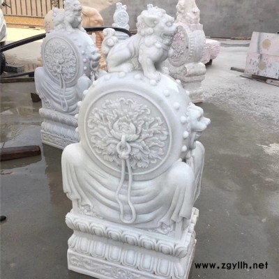 天业定制门鼓石 青石石雕抱鼓 仿古门墩石雕摆件