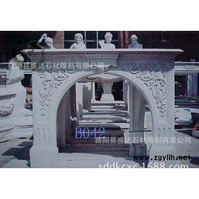 曲阳石雕欧式壁炉 大理石雕花壁炉 美式壁炉 花岗岩壁炉雕刻