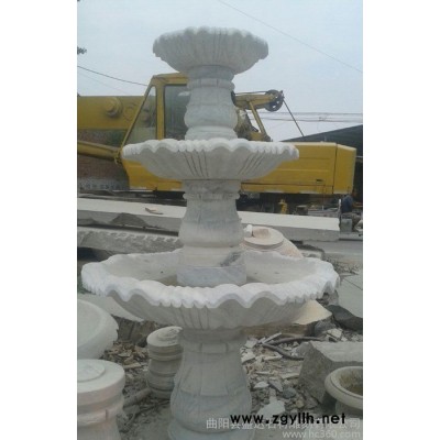 大型石雕喷泉 晚霞红喷泉 户外景观雕塑摆件 可定做 直销