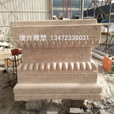 璞兴雕塑 石雕须祢坐狮子须祢坐厂家制作